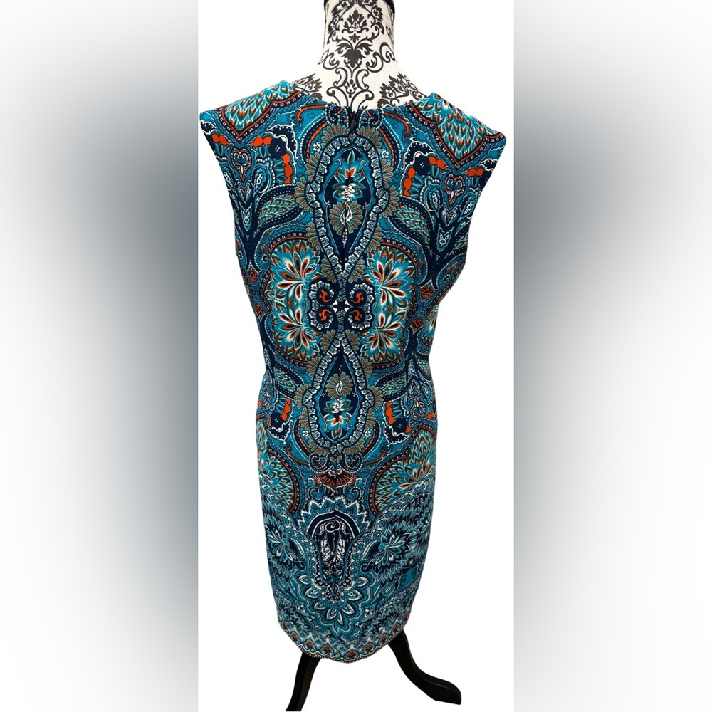 Liz Claiborne Paisley Tank Top - Blue and Orange - Picture 12 of 14